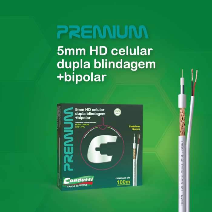 5mm HD + Bipolar 2x20AWG