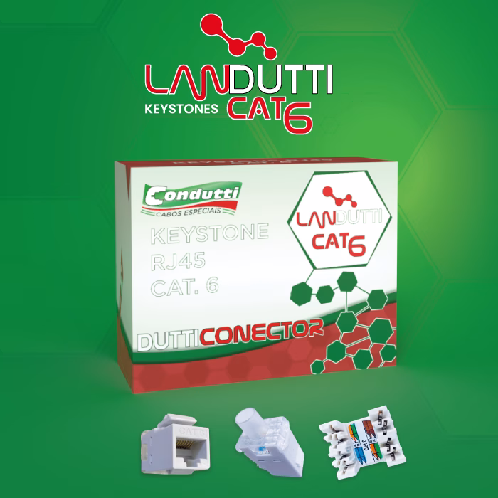 keystone cat6 especifico para uso de rede estruturada.