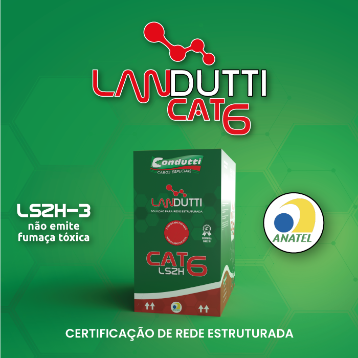 Cabo de Rede U-UTP Cat6 :SZH é fabricado com condutores 100% COBRE, isolados com polietileno especial e torcidos dentro dos padrões normativos EIA/TIA 568B.2, EIA/TIA 568C.2 e EIA/TIA 568D.2 o que garante a máxima qualidade para transmissão de dados nas aplicações em Rede Estruturada Horizontal e Vertical compatível com os protocolos Ethernet 100Base-T (100Mbps), GigaEthernet 1000Base-TX (1Gbps). Capa externa em PVC 70oC anti-chama LSZH. Também pode ser aplicado em CFTV (Analógico ou Digital) proporcionando excelente qualidade de imagem nos sistema TVI, CVI e AHD para Vídeo Balum, Power Balum e Câmera IP.