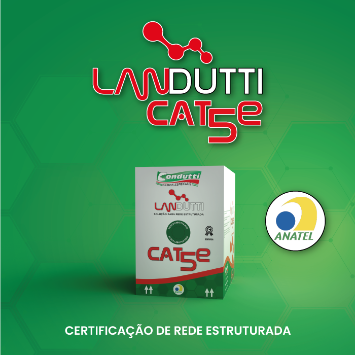 Cabo de Rede U-UTP Cat5e é fabricado com condutores 100% COBRE, isolados em polietileno especial e torcidos dentro dos padrões normativos EIA/TIA 568B.2 o que garante a máxima qualidade para transmissão de dados nas aplicações em Rede Estruturada Horizontal e Vertical compatível com os protocolos Ethernet 100Base-T (100Mbps), GigabitEthernet 1000Base-T (1Gbps). Capa em PVC 70°C anti-chama CMX, CM ou LSZH. Também pode ser aplicado em CFTV (Analógico ou Digital) proporcionando excelente qualidade de imagem nos sistemas TVI, CVI e AHD para Vídeo Balum, Power Balum e Câmeras IP.