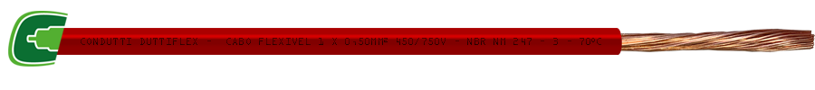 Cabo de Energia Vermelho