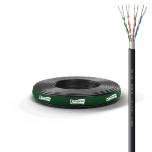 Fabricado com condutores 100% COBRE, isolados em polietileno especial e torcidos dentro dos padrões normativos EIA/TIA 568D.2 o que garante a máxima qualidade para transmissão de dados nas aplicações em Rede Estruturada Horizontal e Vertical compatível com os protocolos Ethernet 100Base-T (100Mbps), GigabitEthernet 1000Base-T (1Gbps). Possui duas capas sendo a 1a em PVC 70°C anti-chama CMX. Também pode ser aplicado em CFTV (Analógico ou Digital) proporcionando excelente qualidade de imagem nos sistemas TVI, CVI e AHD para Vídeo Balum, Power Balum e Câmeras IP. Aplicações suportadas: Todas as previstas na NBR 14565 para classe D, ANSI TIA 568.2-D, ISO IEC 11801 Class D, 1000BASE-T, ATM até 1,2G, Token Ring; PoE (IEEE802.3af ); PoE+ (IEEE 802.3at); 2.5GBASE-T e 5GBASE-T (IEEE 802.3bz); e 10GBASE-T (IEEE 802.3an).